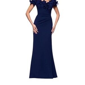 Sophisticated Navy Blue Maxi Dress